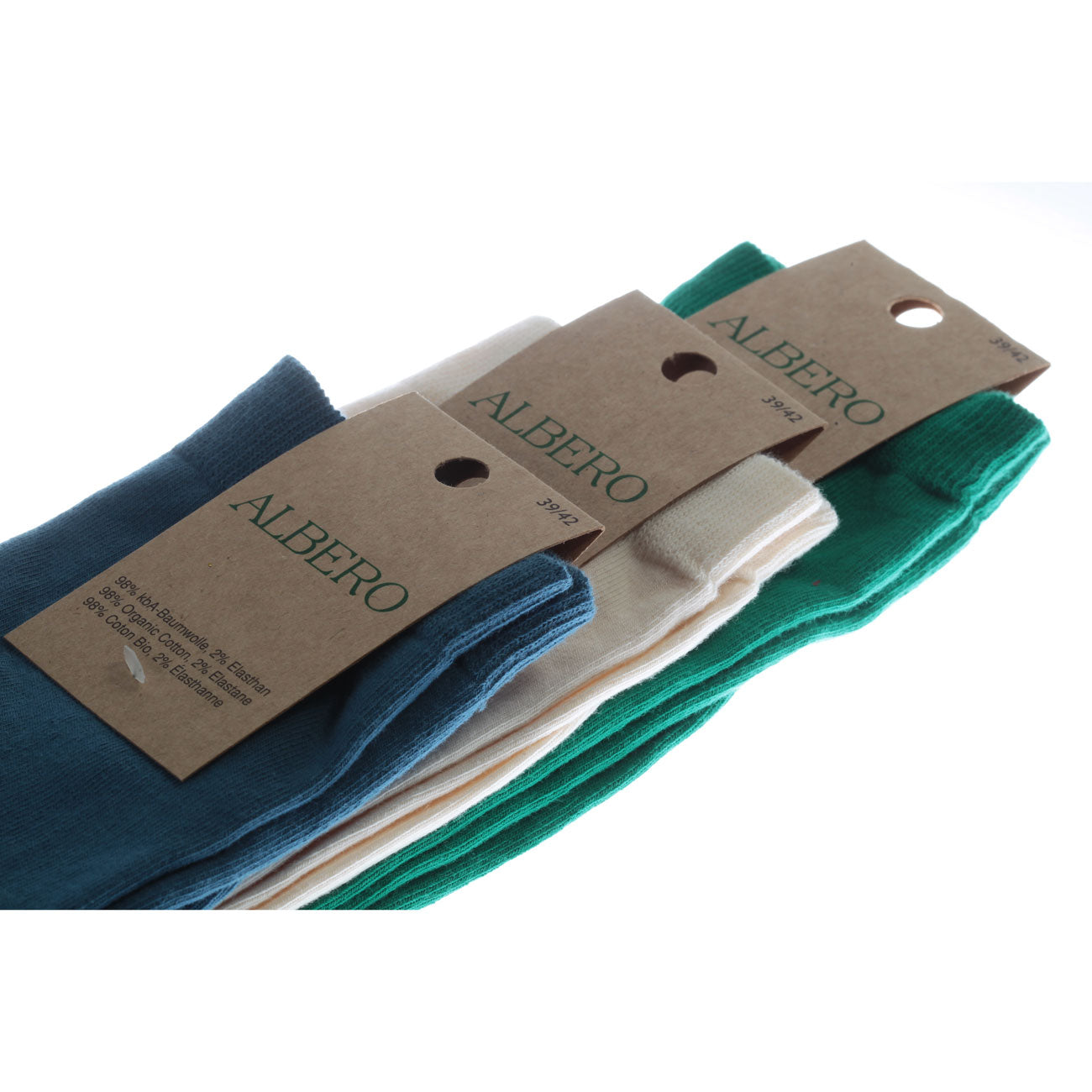 Chaussettes classiques en coton - ALBERO NATUR