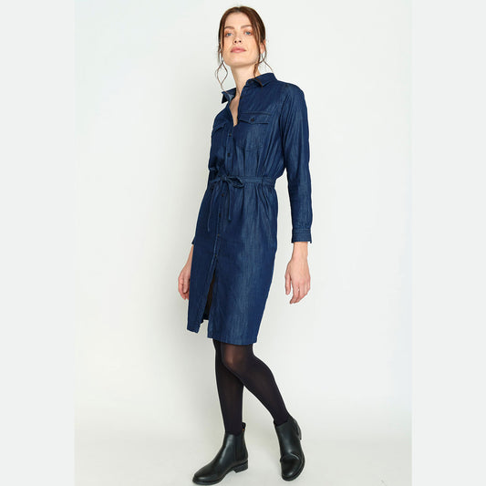 Robe en jeans manches longues JAZZ - GREENBOMB