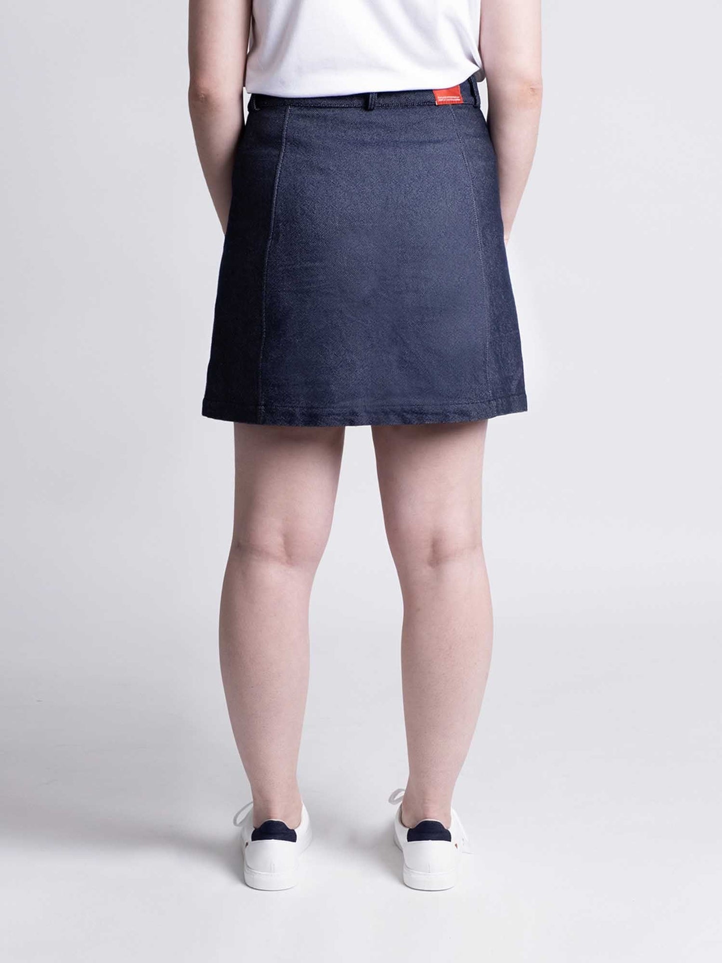 Jupe jeans boutonnée 1083 x Les Hirondelles