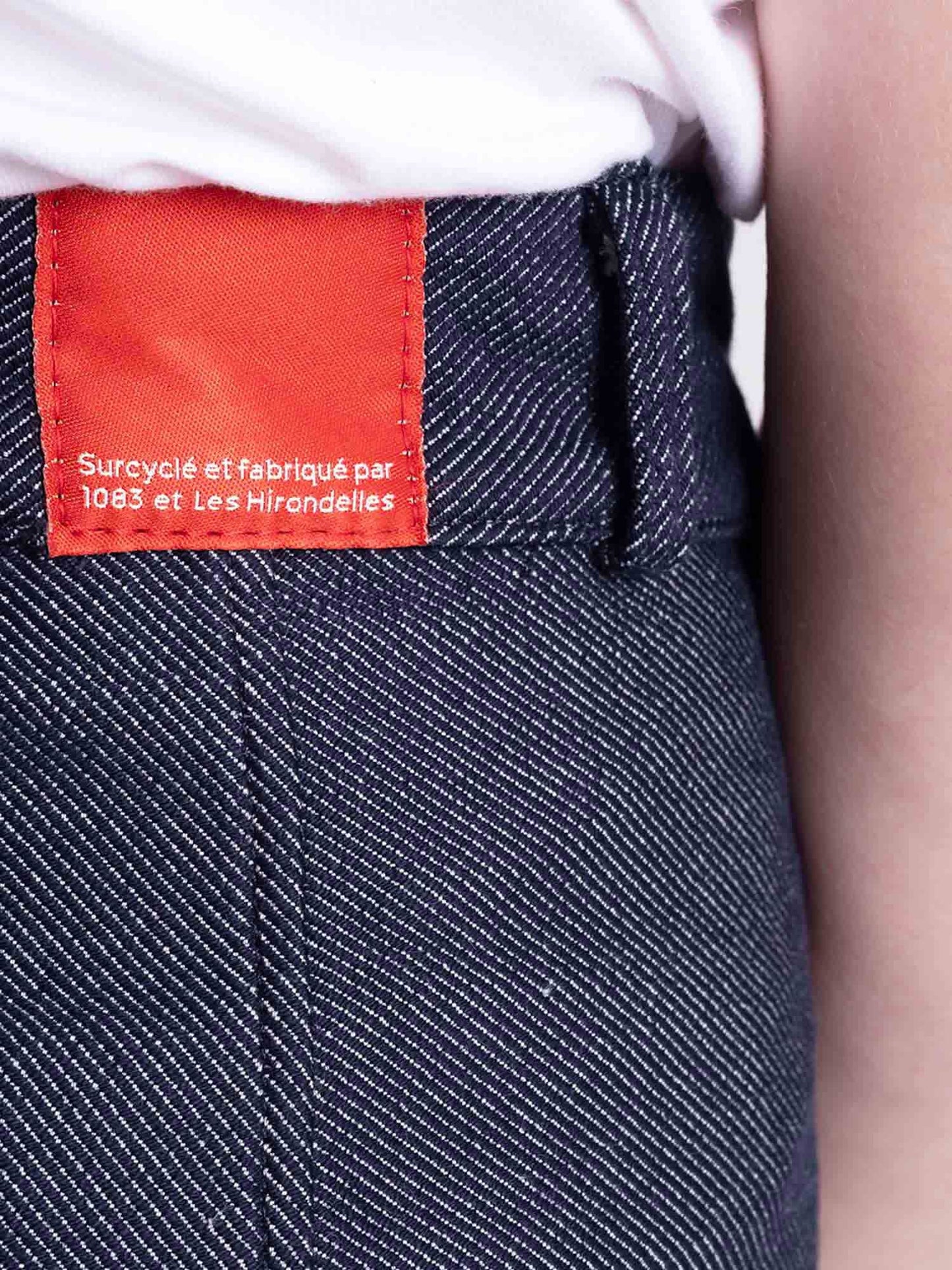 Jupe jeans boutonnée 1083 x Les Hirondelles