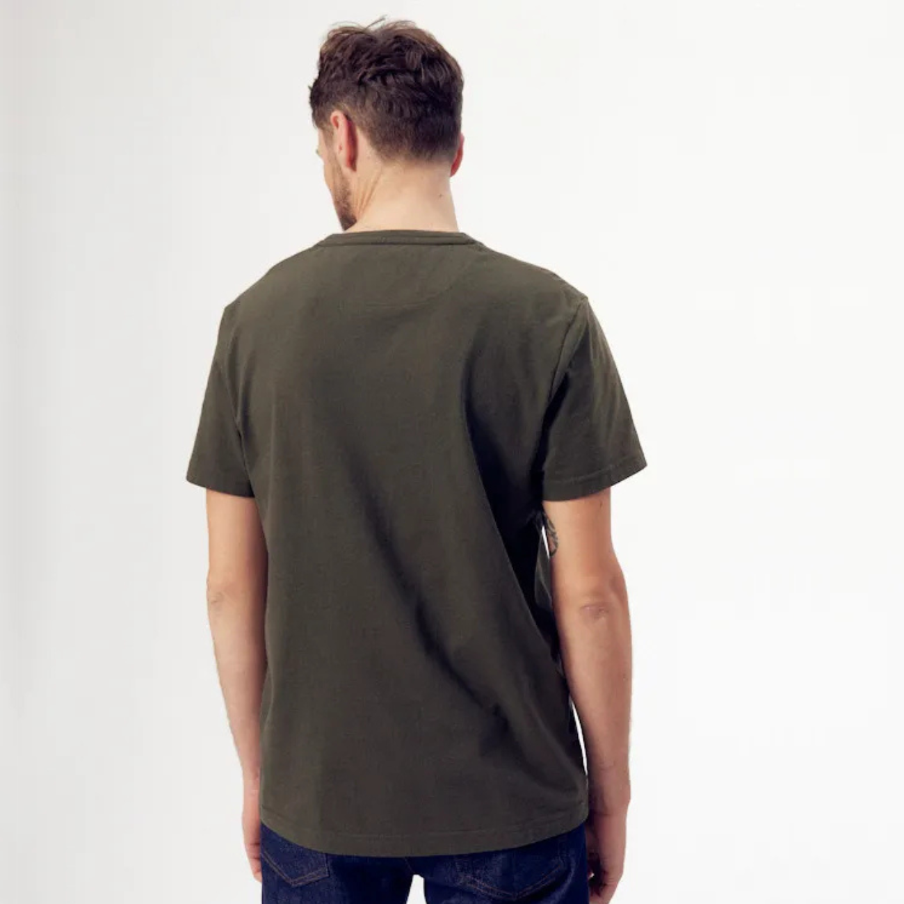T-shirt BAPTISTE brodé vélo matières recyclées - LA GENTLE FACTORY