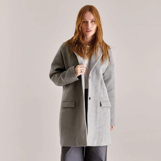 Manteau OLIVIA en laine recyclé - KOMODO