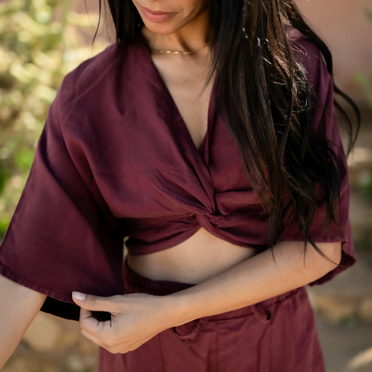 Crop top MERIT en tencel - NORDLICHT