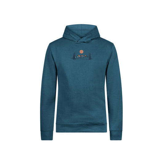 Sweat à capuche coucher de soleil en montagne - GREENBOMB