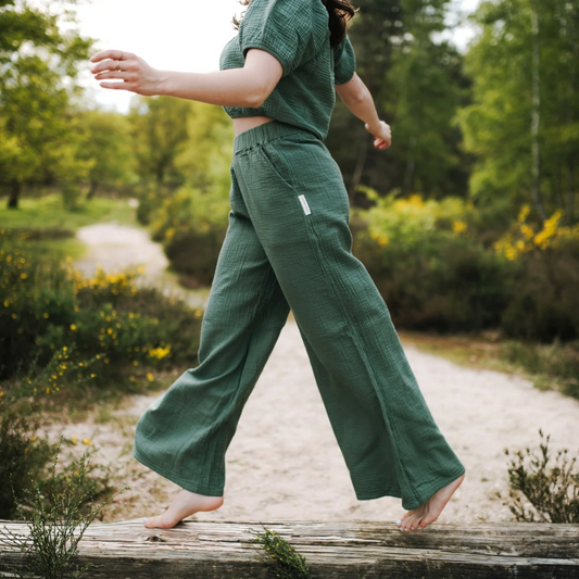 Pantalon coupe large NILLA en mousseline - NORDLICHT