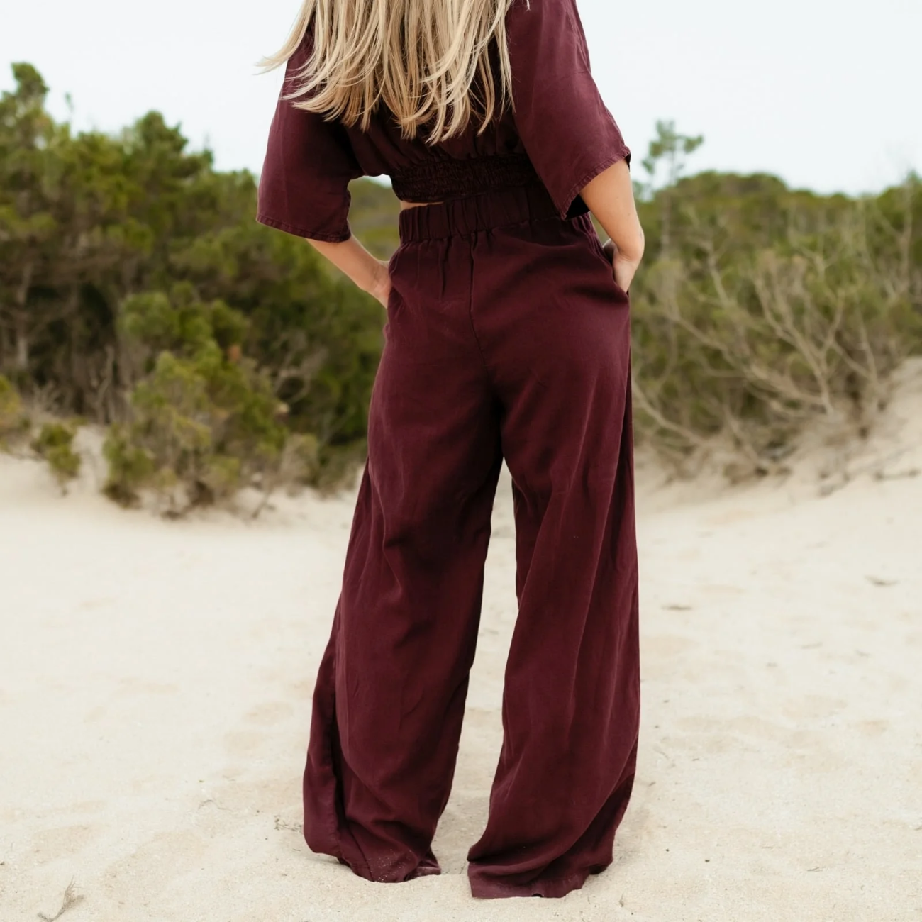 Pantalon coupe large PALAZZO en Tencel - NORDLICHT