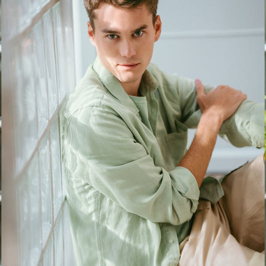 Chemise ROB lin/coton bio - LIVING CRAFTS