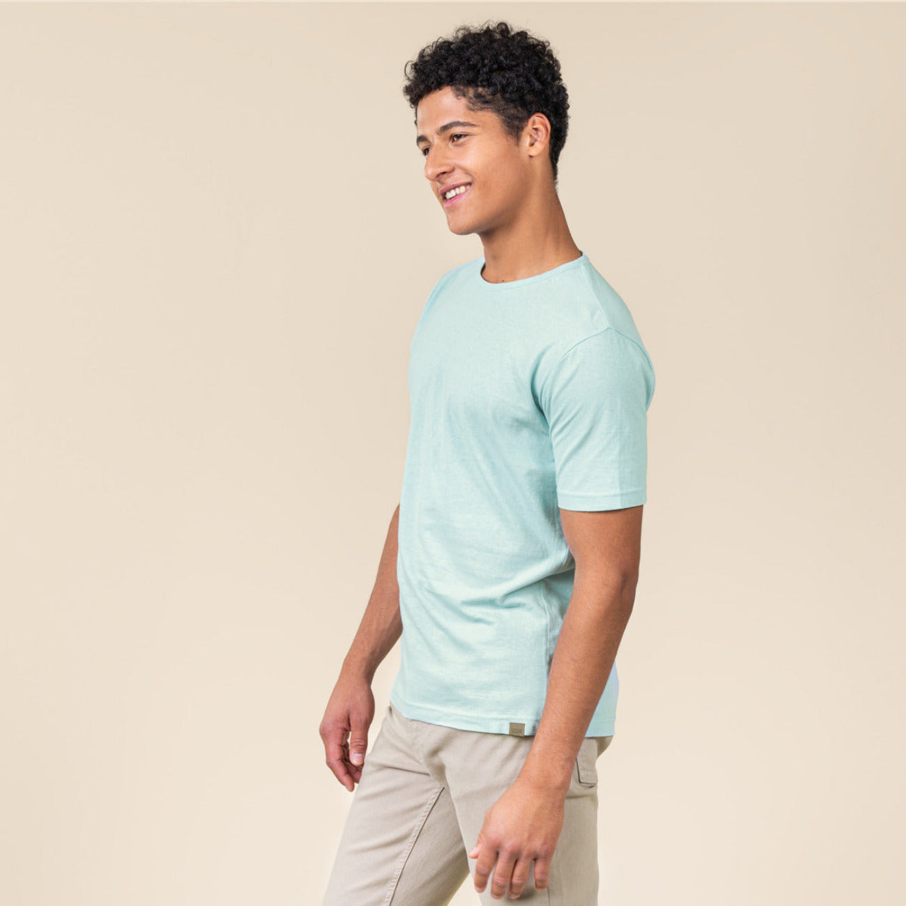 T-shirt coton bio/lin ROCCO - LIVING CRAFTS