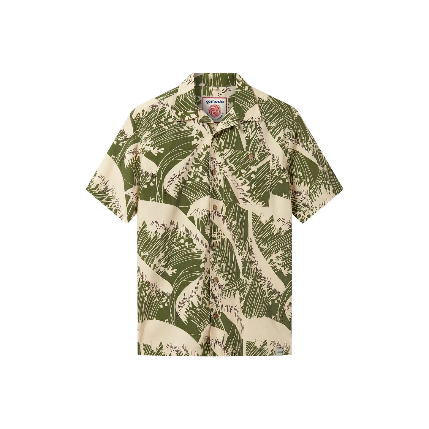 Chemise SPINDRIFT imprimé en coton bio - KOMODO