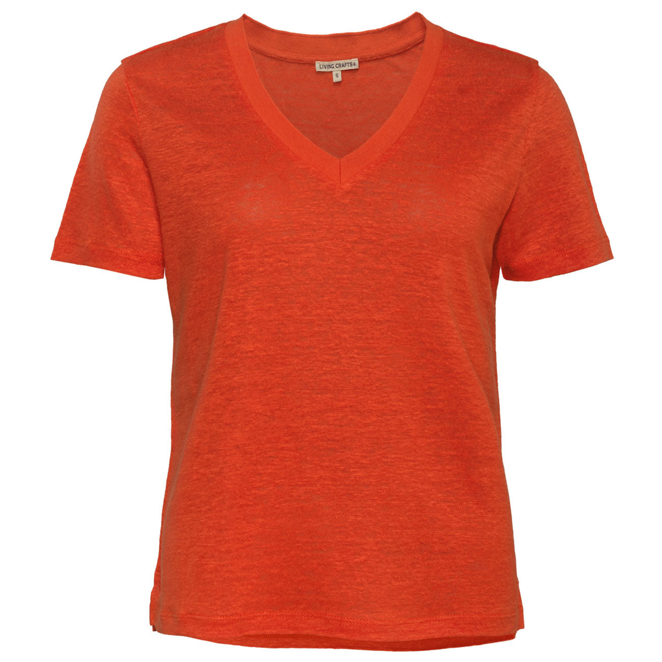 T-shirt col V TALIDA en 100% lin - LIVING CRAFTS
