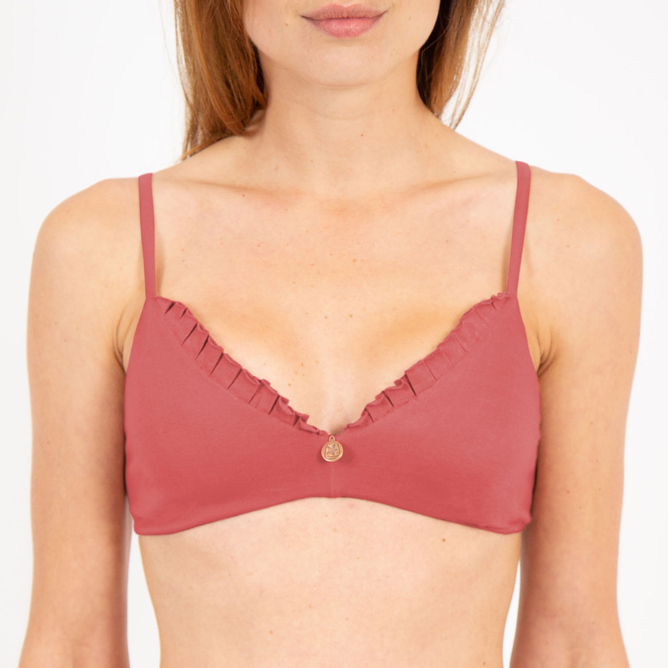 Brassière triangle à volants - NATURA FEEL