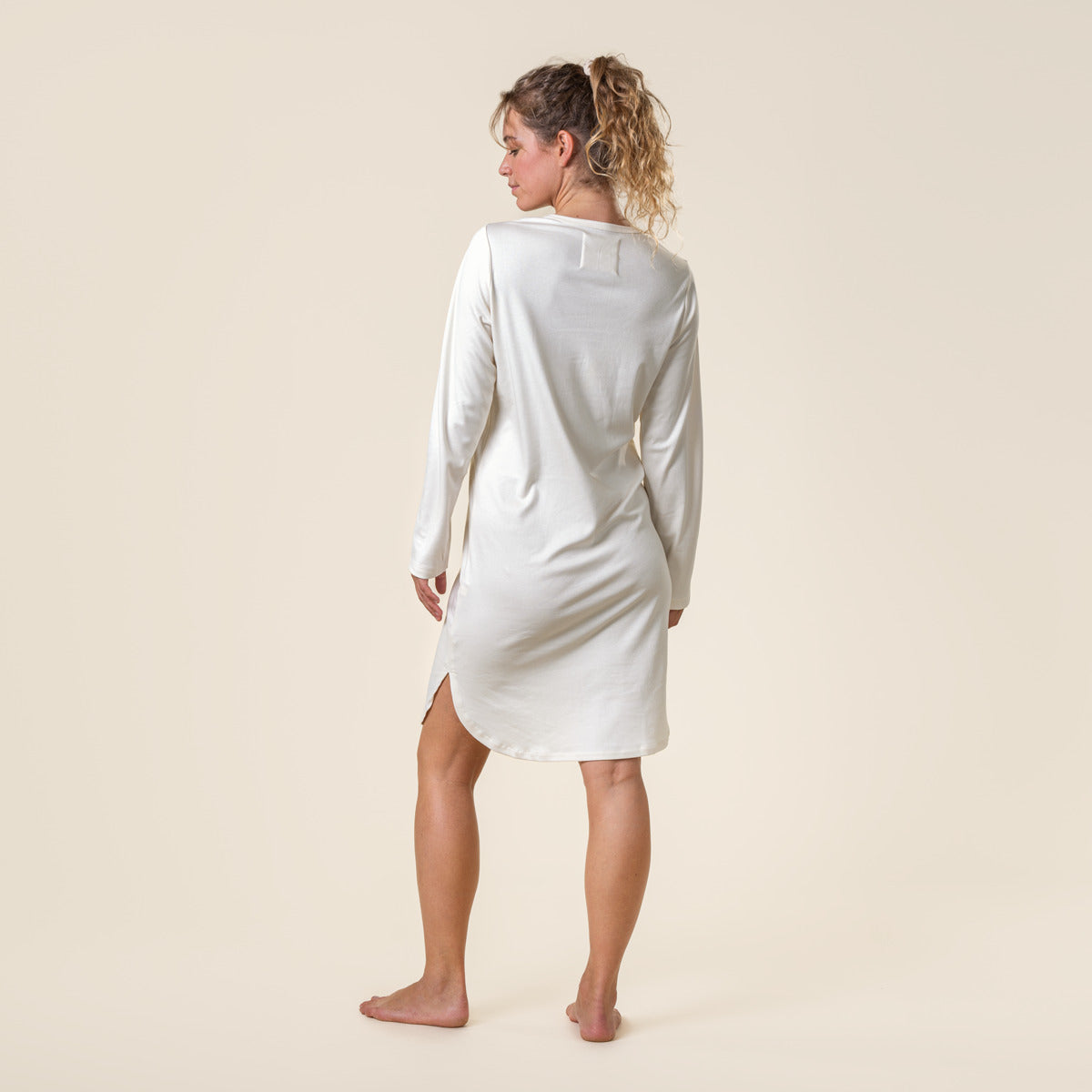 chemise de nuit femme coton bio boutonnée