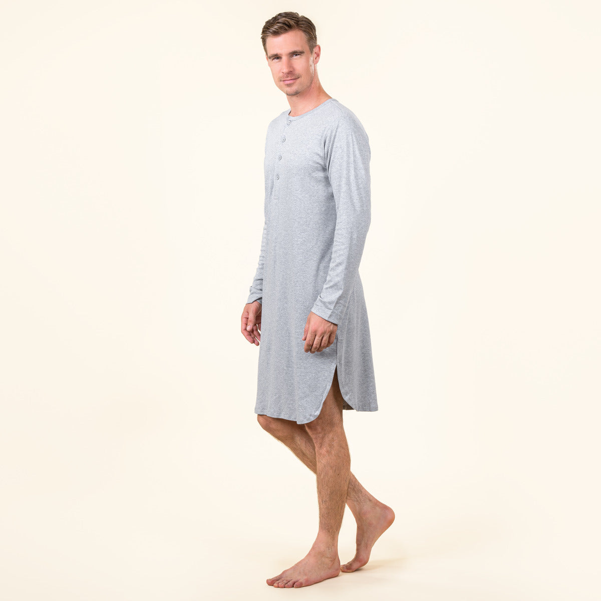 chemise de nuit homme coton bio unisexe DOMINIQUE