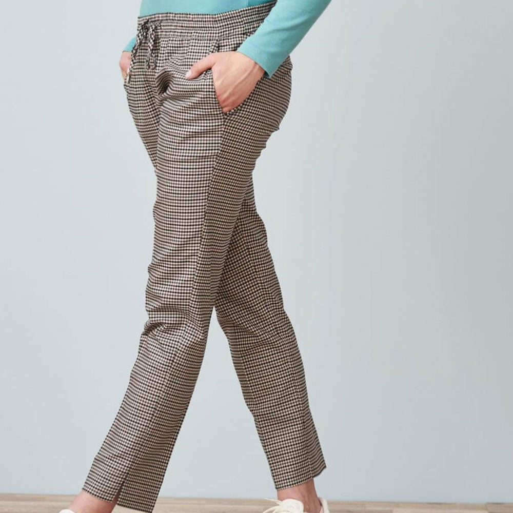 Pantalon à carraux LACY en tencel - LIVING CRAFTS