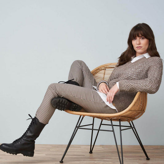 Pantalon à carraux LACY en tencel - LIVING CRAFTS