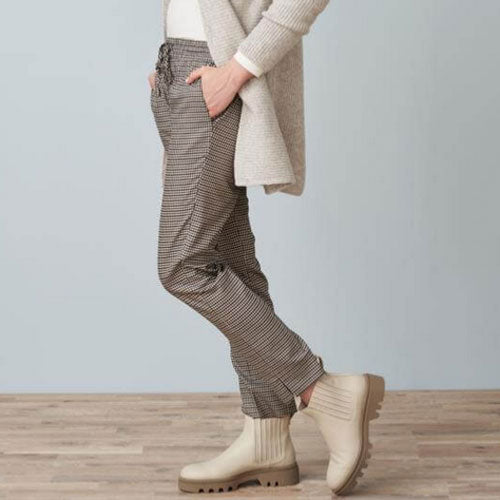 Pantalon à carraux LACY en tencel - LIVING CRAFTS