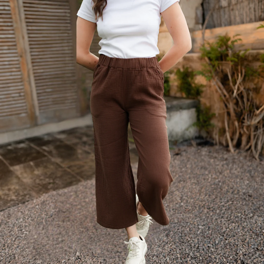 Pantalon coupe droite LEJA en mousseline - NORDLICHT