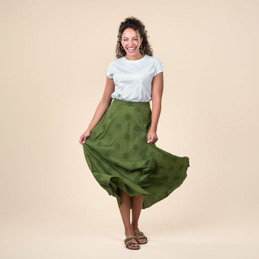 Jupe TIMEA en coton bio - LIVING CRAFTS