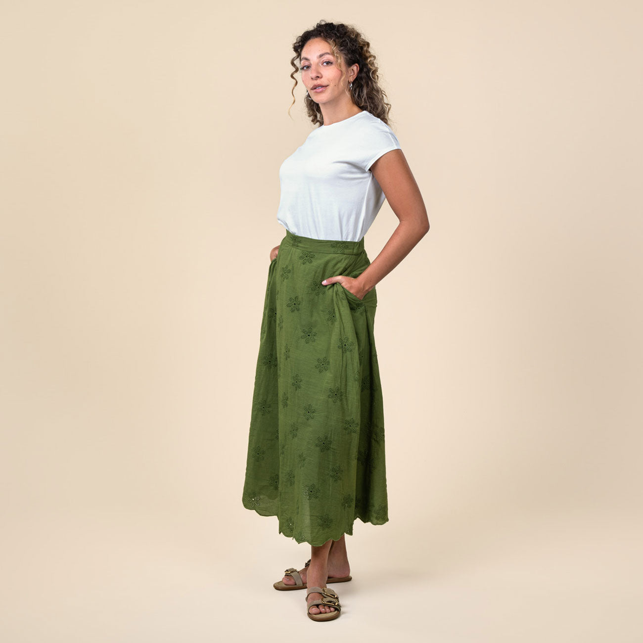 Jupe TIMEA en coton bio - LIVING CRAFTS