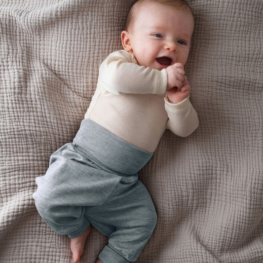 Pantalon confort bébé laine et soie - ENGEL