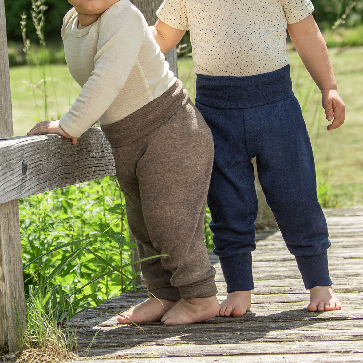 Pantalon confort bébé laine et soie - ENGEL