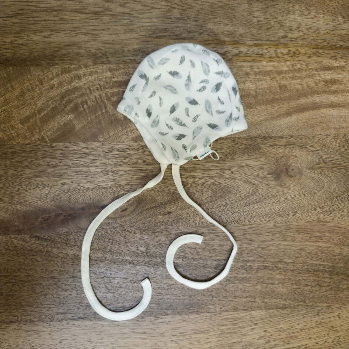 Bonnet de naissance à nouer, réversible velours et jersey 100% coton bio  - POPOLINI