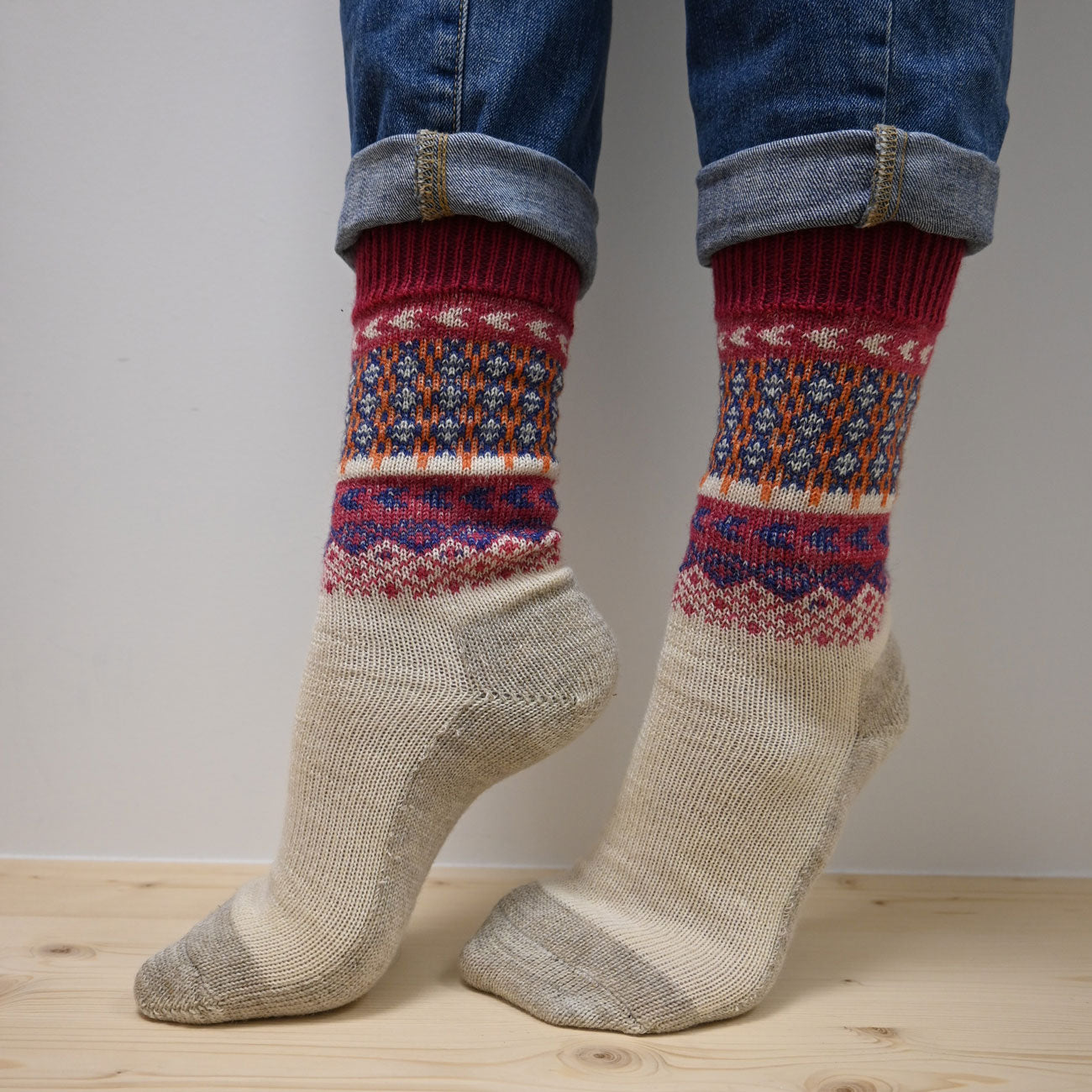 Chaussettes 95% laine et 5% lin - HIRSCH