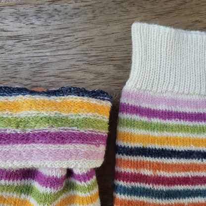 Chaussettes arc en ciel pure laine - HIRSCH NATUR