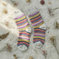 Chaussettes arc en ciel pure laine - HIRSCH NATUR