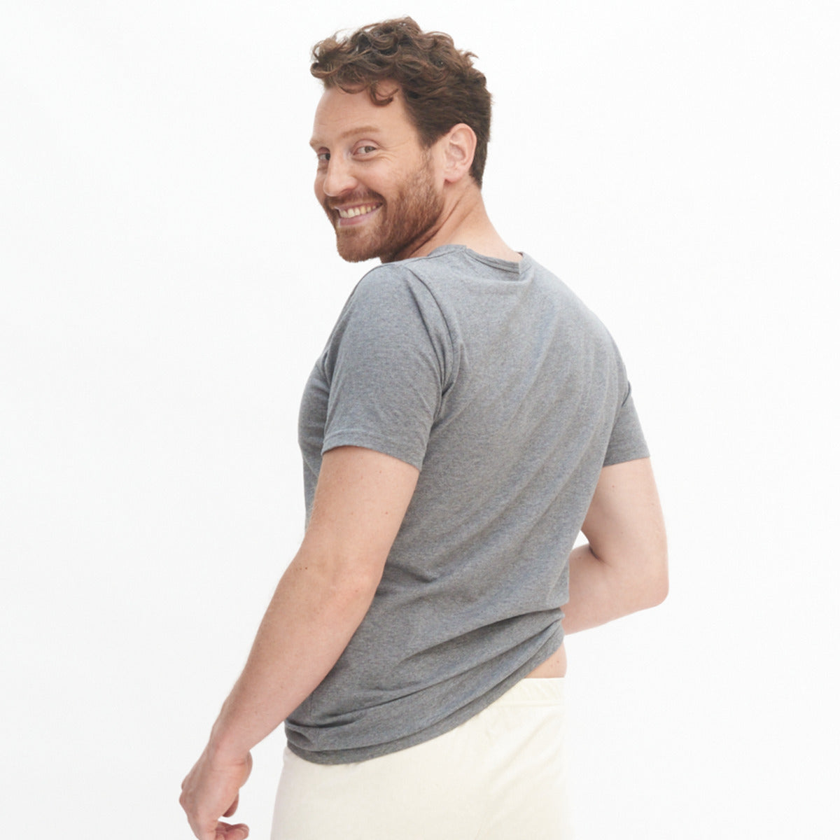 Duo de t-shirt col V DEAN 100% coton bio - LIVING CRAFTS