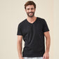 Duo de t-shirt col V DEAN 100% coton bio - LIVING CRAFTS