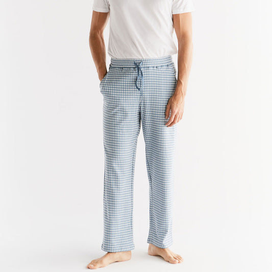 Pantalon à carreaux pour homme 100% coton biologique - ALBERO NATUR
