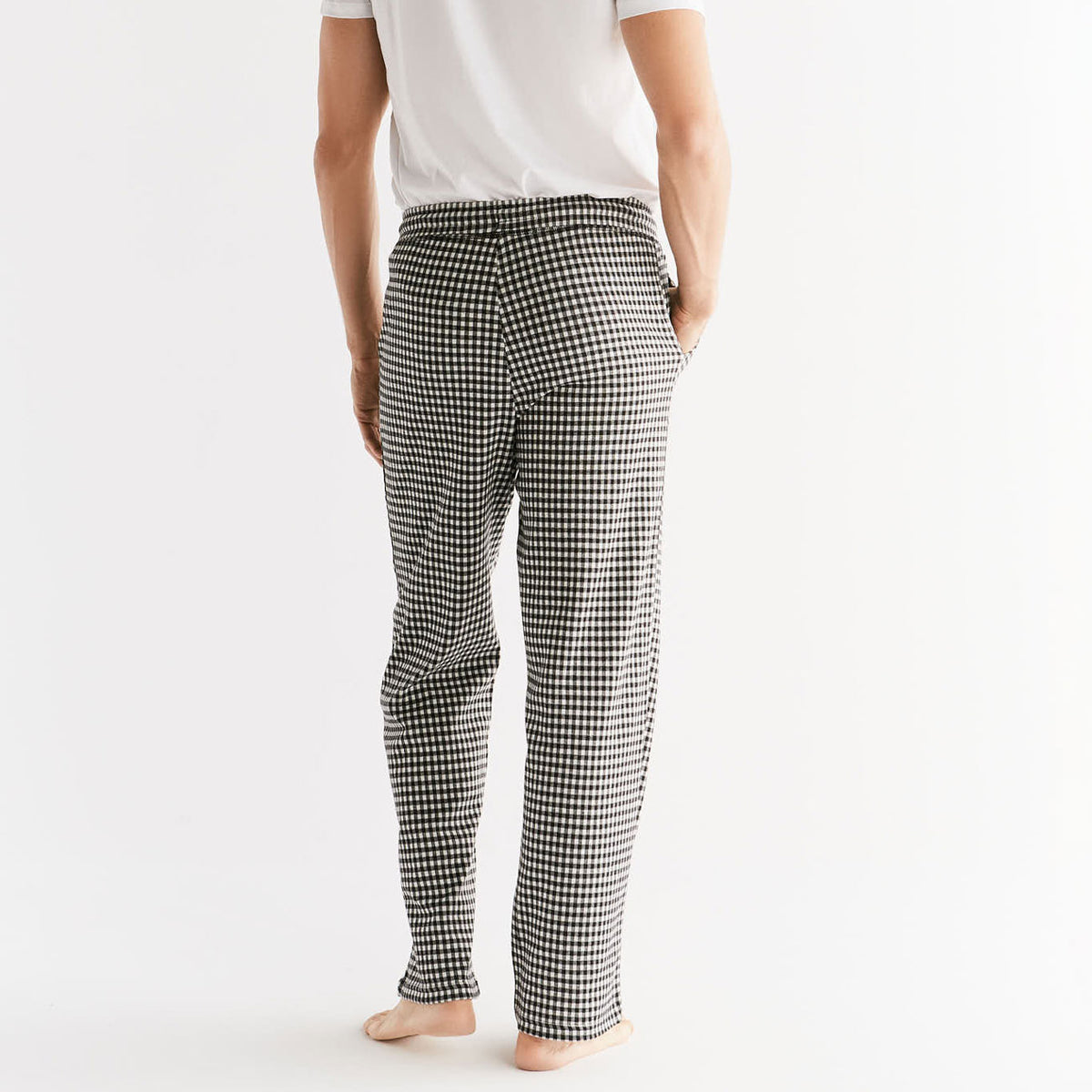 Pantalon à carreaux pour homme 100% coton biologique - ALBERO NATUR