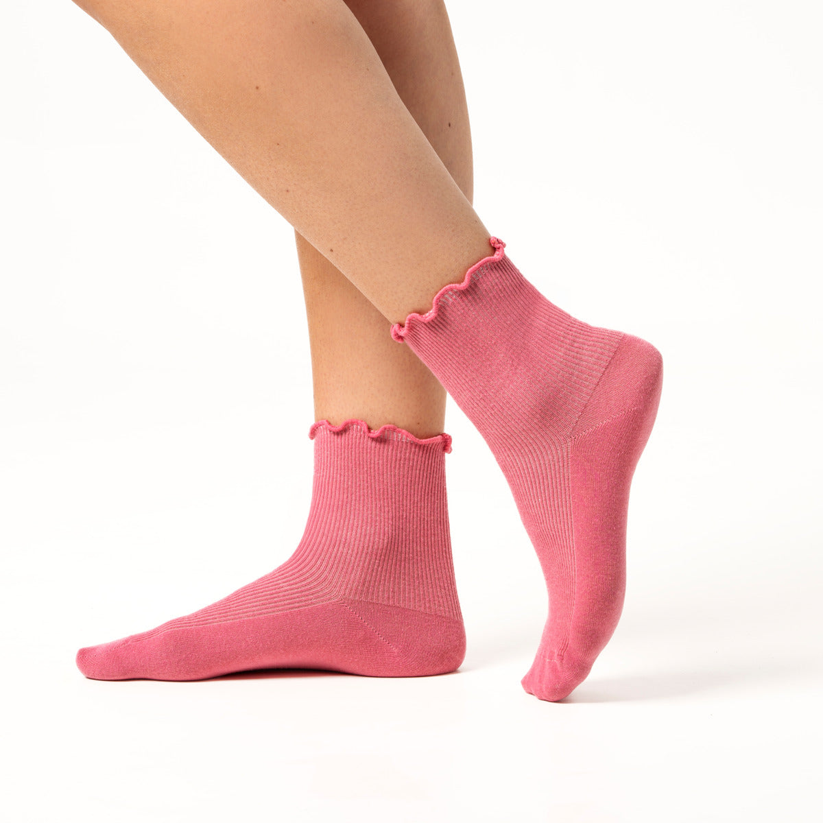 Duo de chaussettes ondulées ASTHER en coton bio - LIVING CRAFTS
