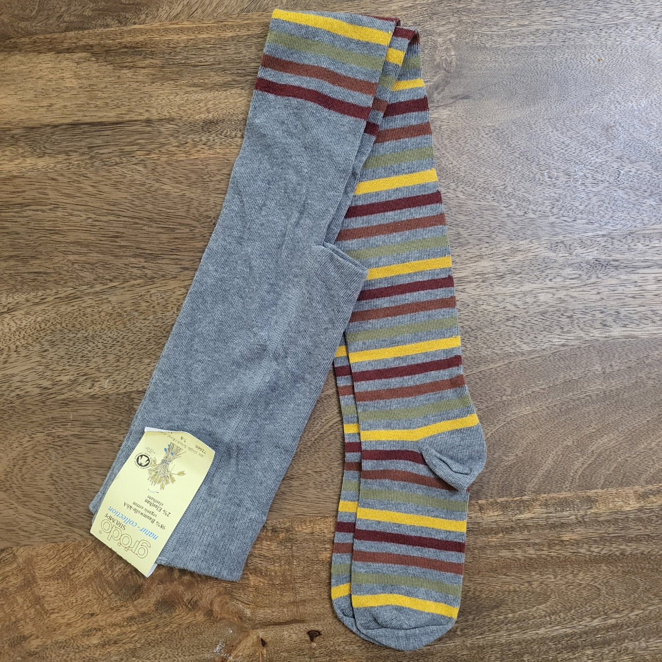 Collants rayés en coton bio enfants - GRODO