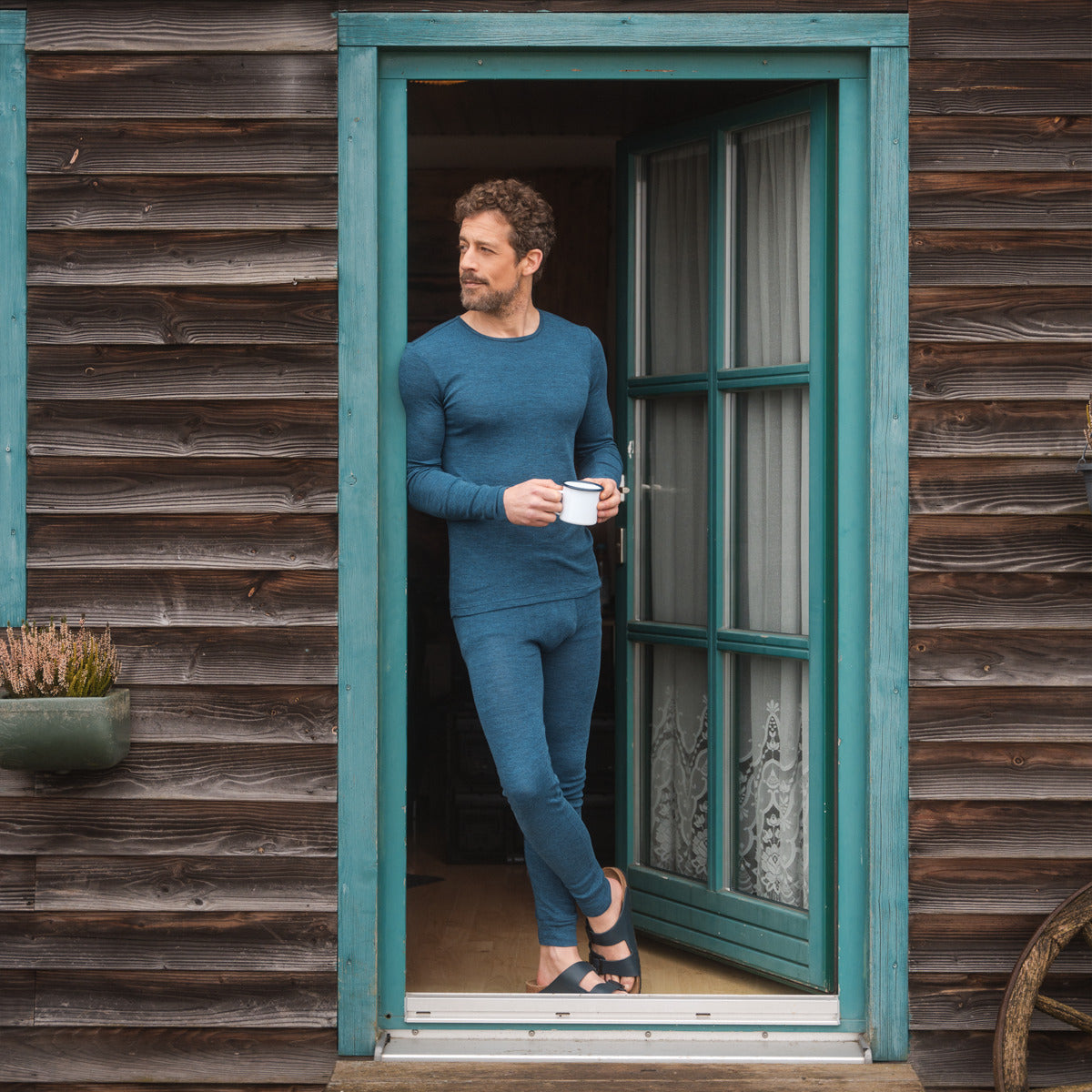 Caleçon long LINUS en laine et coton - LIVING CRAFTS