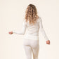 Manches longues FELICIA col V 70% Laine 30% Soie - LIVING CRAFTS