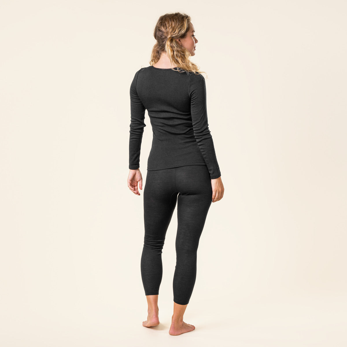 Manches longues FELICIA col V 70% Laine 30% Soie - LIVING CRAFTS