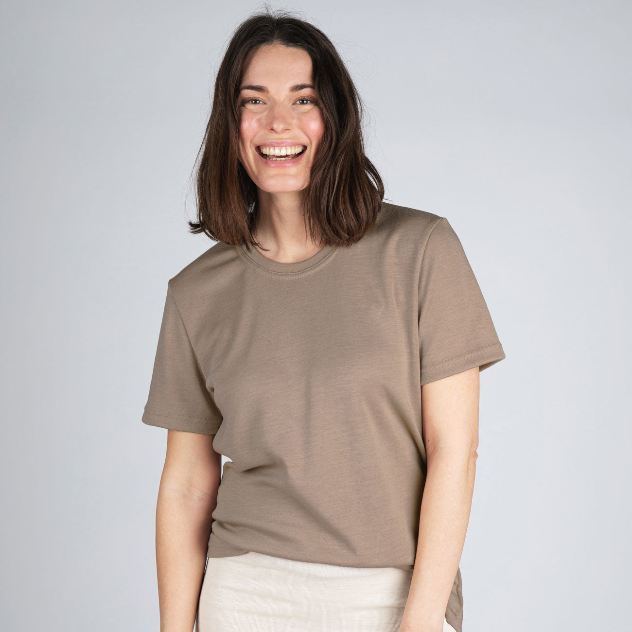 T-shirt unisexe épais en laine et soie - ENGEL