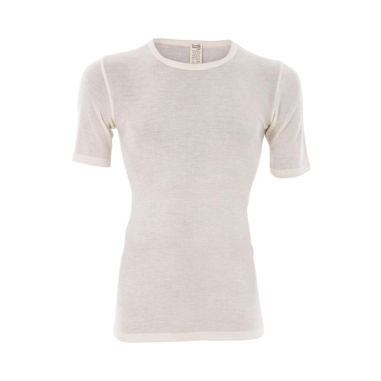Maillot HARRY manches courtes en laine et soie - LIVING CRAFTS