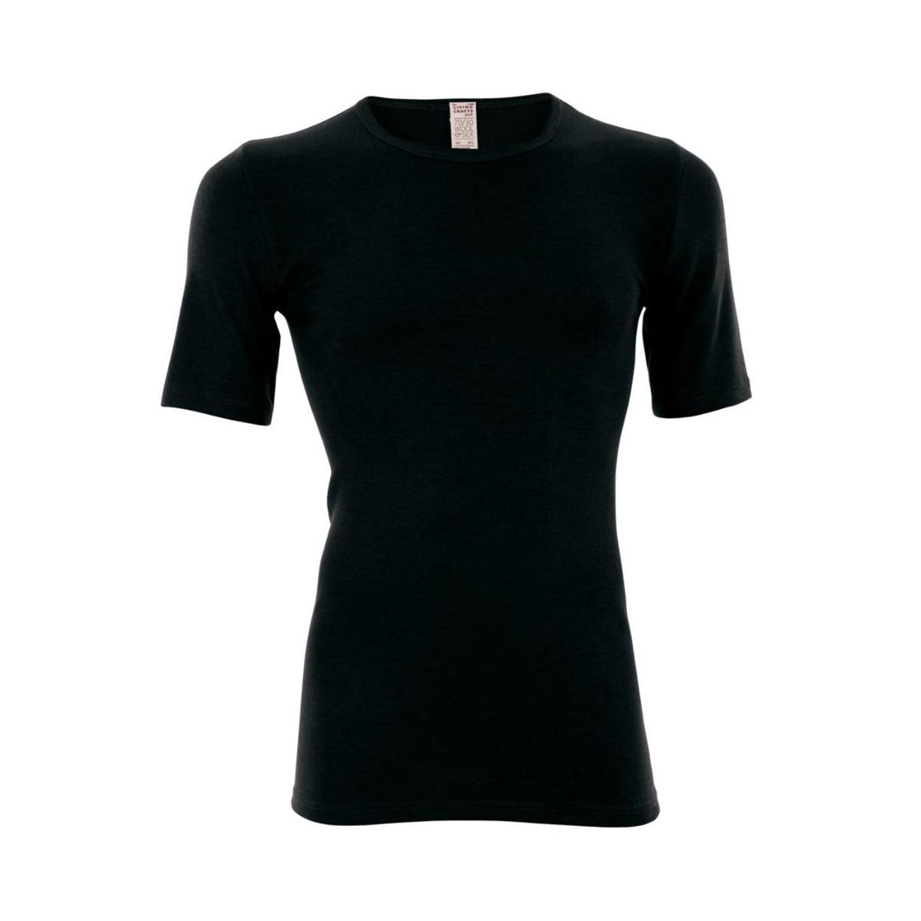 Maillot HARRY manches courtes en laine et soie - LIVING CRAFTS
