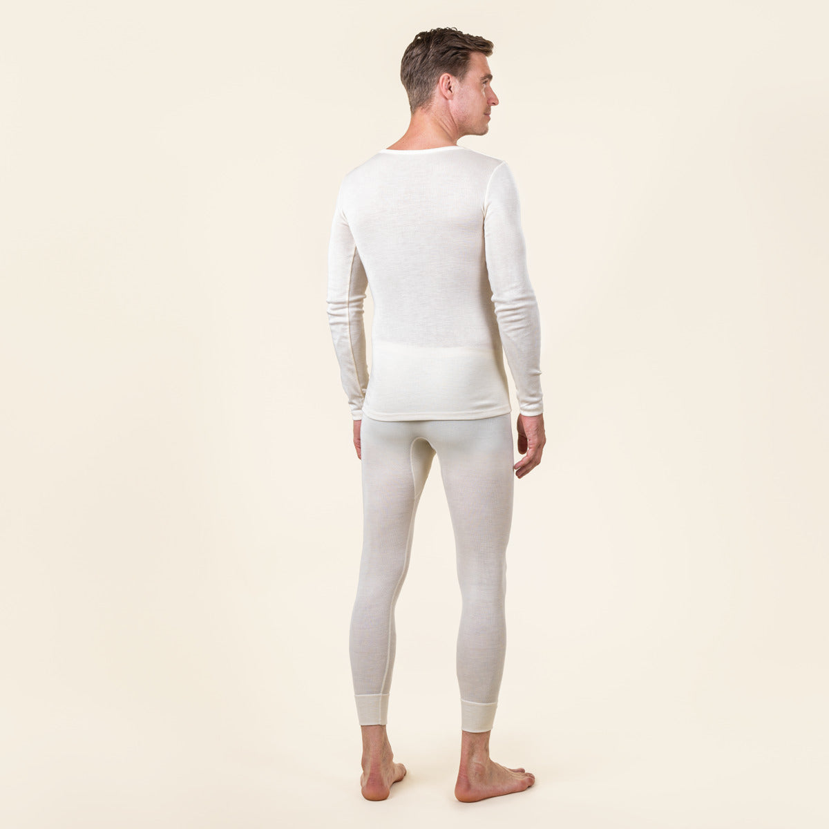 Maillot HARVEY manches longues en laine et soie - LIVING CRAFTS