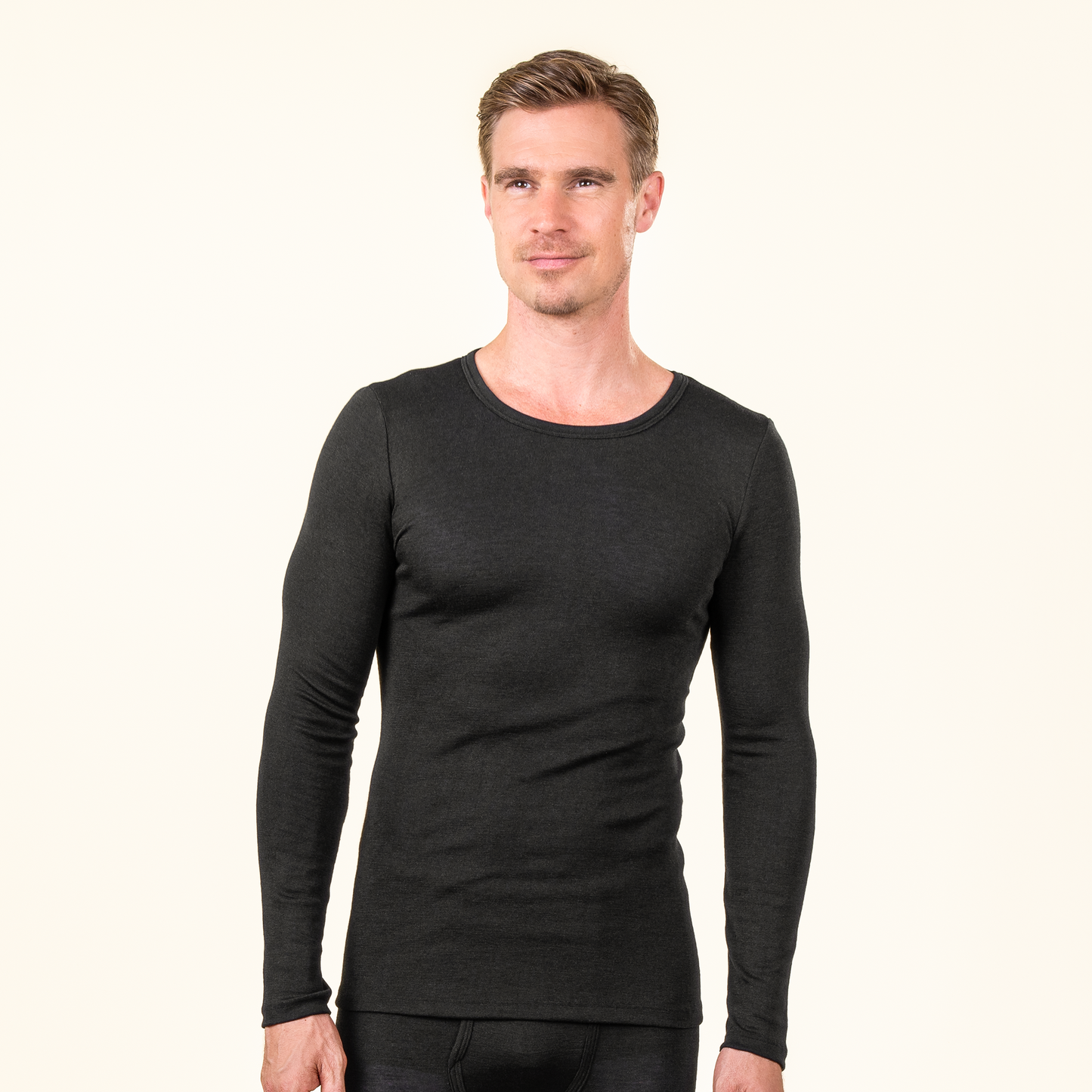 Maillot HARVEY manches longues en laine et soie - LIVING CRAFTS