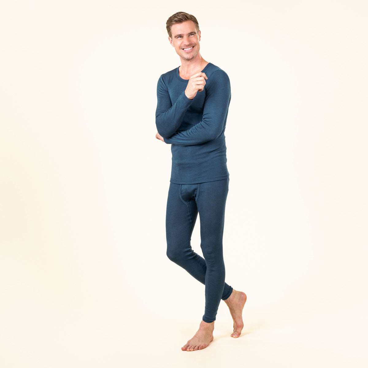 Maillot HARVEY manches longues en laine et soie - LIVING CRAFTS