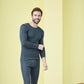 Maillot HARVEY manches longues en laine et soie - LIVING CRAFTS