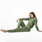 pyjama femme coton bio éponge vert Living Crafts