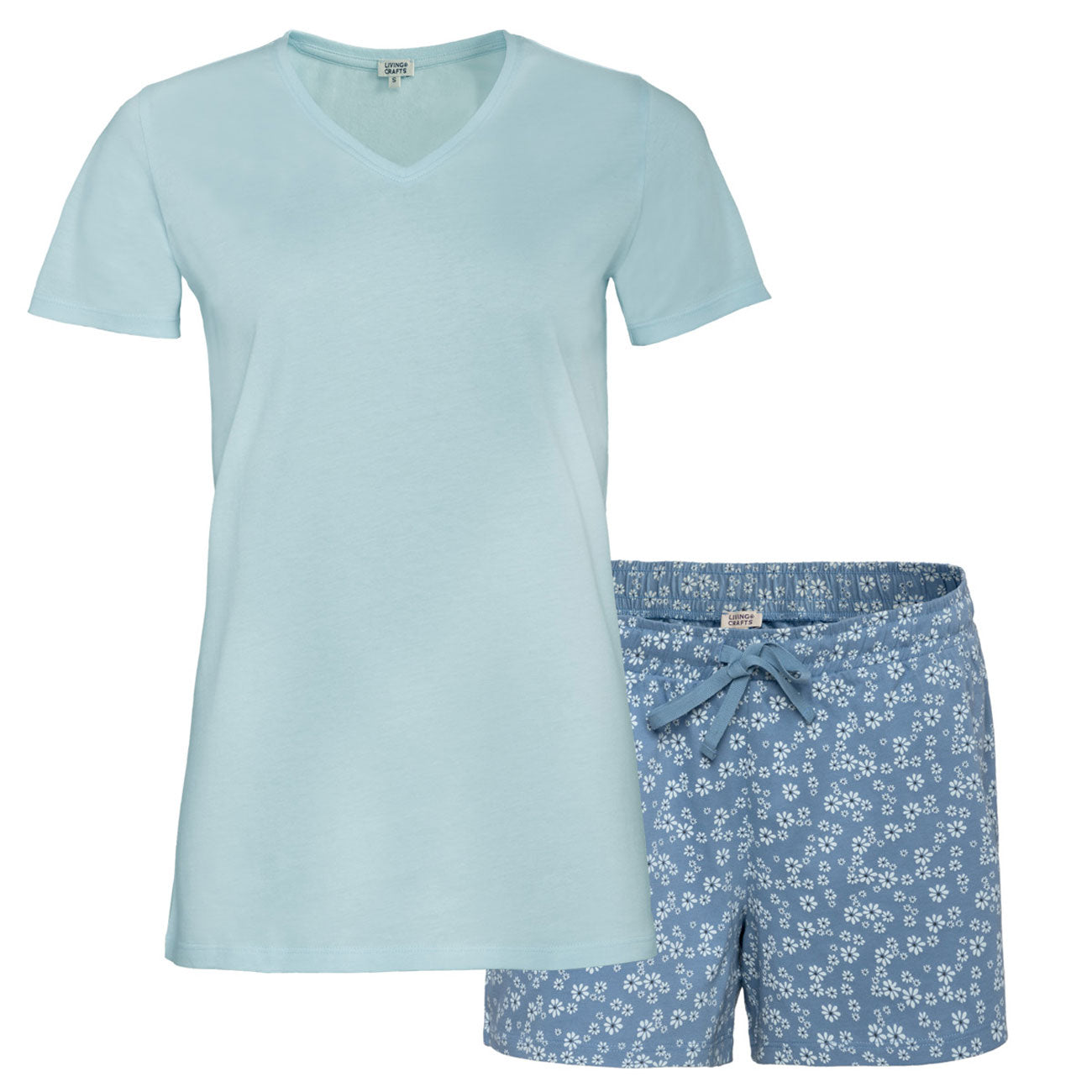 Pyjama short MIRIAM 100% coton bio - LIVING CRAFTS