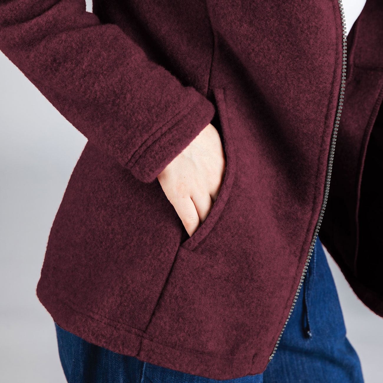 Veste femme en maille polaire de laine - ENGEL