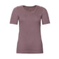 Chemise de corps pour femme à manches courtes en coton bio Juliane nouvelle couleur mauve 
