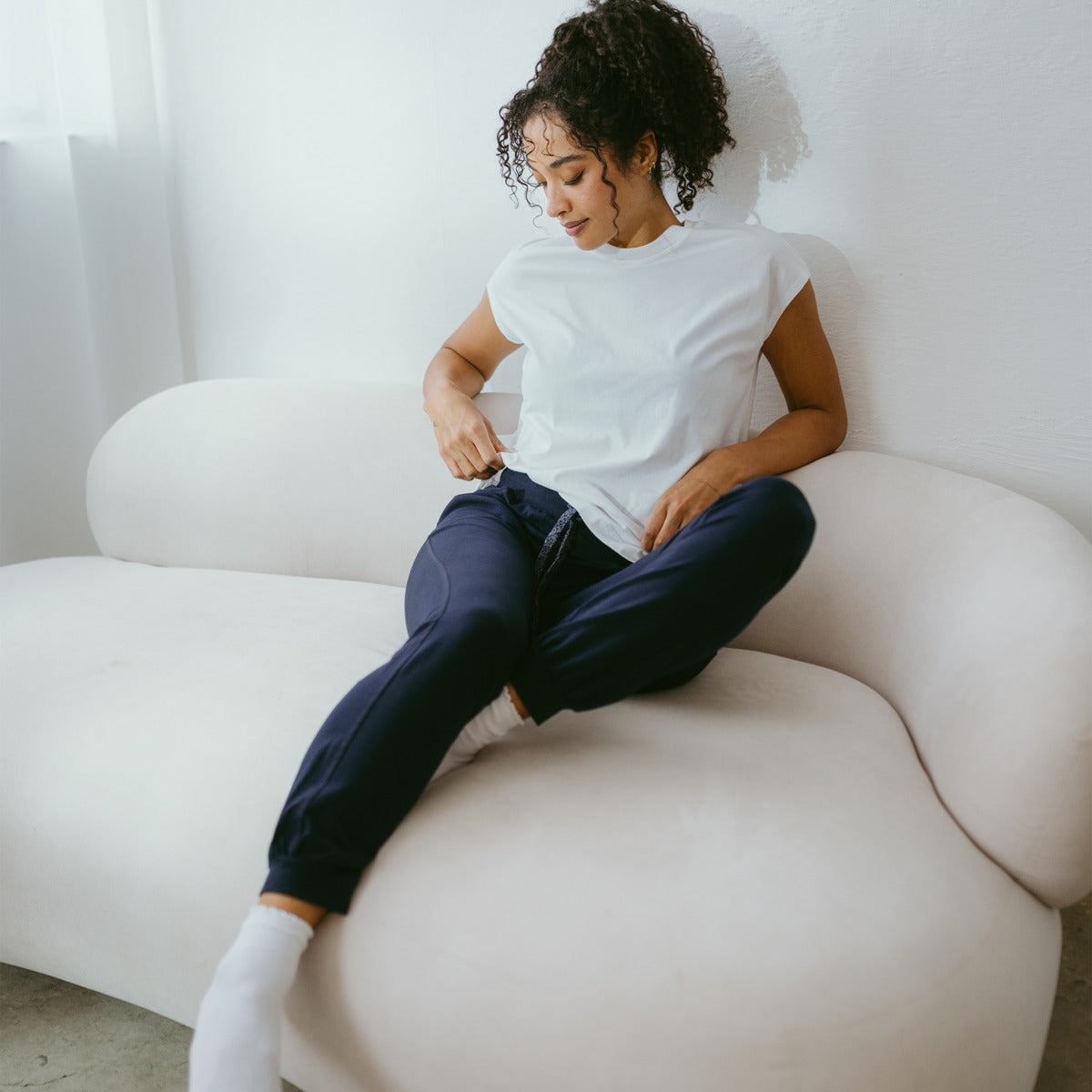 Pantalon de détente BEA en coton bio - LIVING CRAFTS